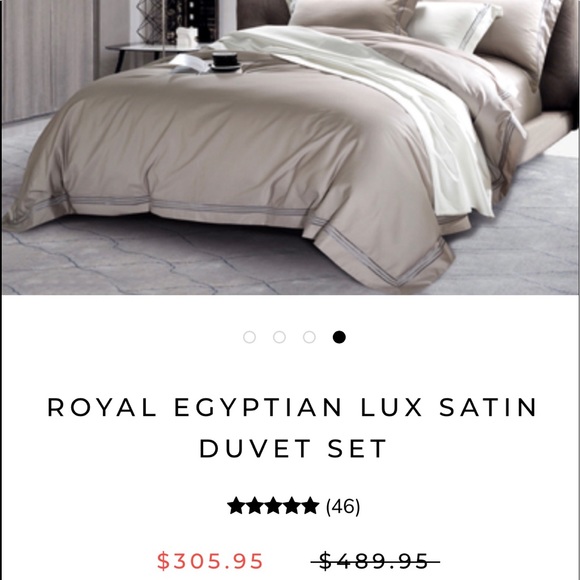Royal Egyptian lux Satin duvet with down - Picture 2 of 4